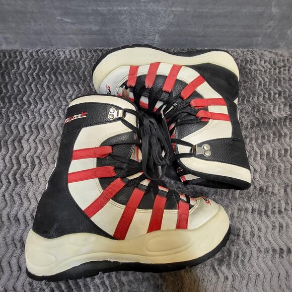 Crazy Creek Boots Mens Size 10 Black White Red Hiking Winter Snow High Top Trail - Picture 6 of 9